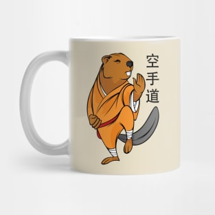 Beaver and karate Mug